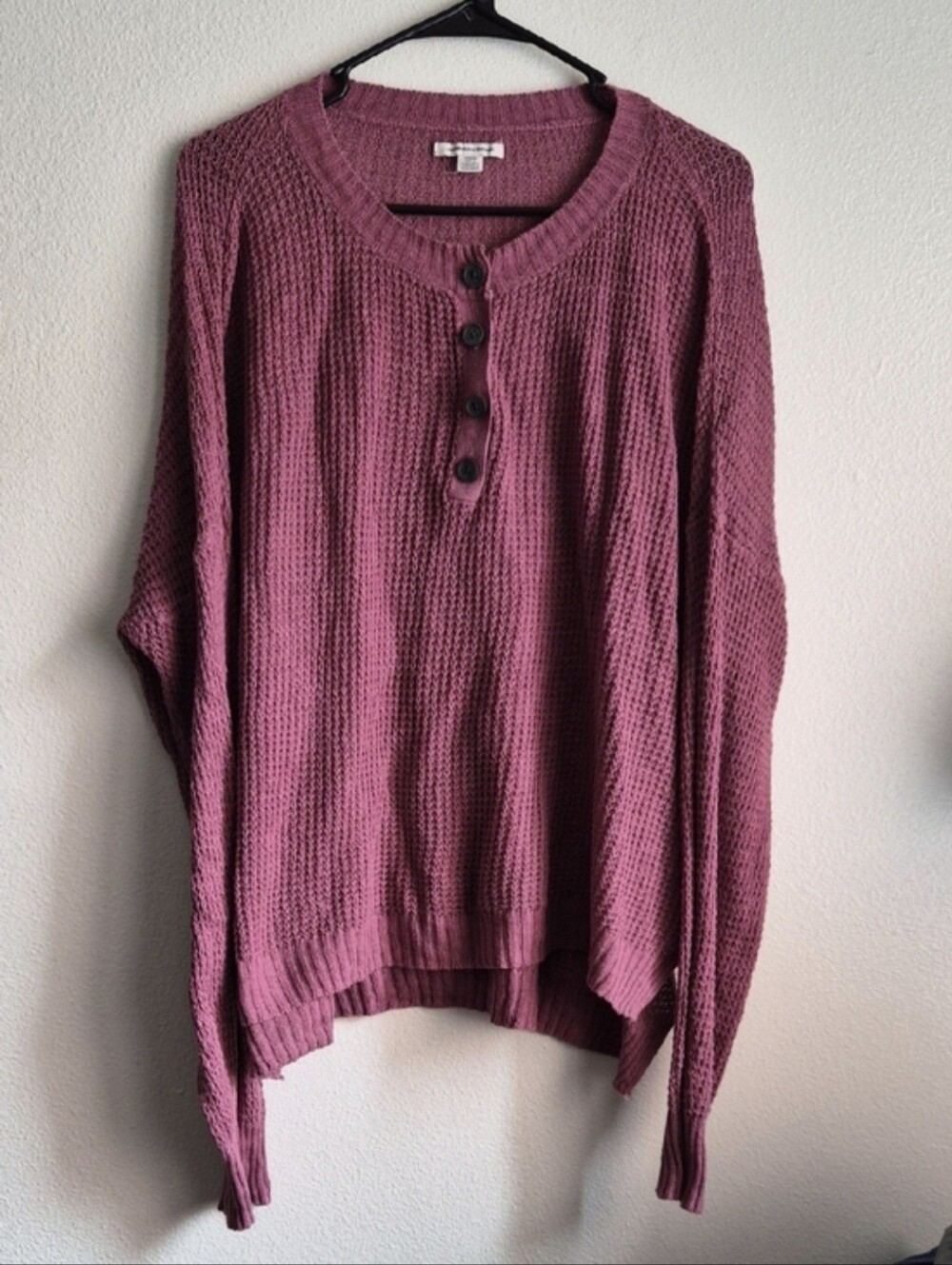 American Eagle Open Waffle Knit Sweater Size M